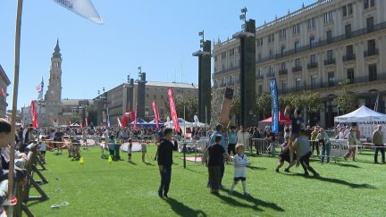 Día del Deporte en la Calle celebrado este fin de semana en Zaragoza. / Aragón TV