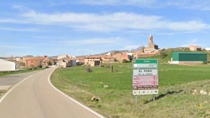 Entrada a la localidad de El Pobo (Teruel). / Google maps