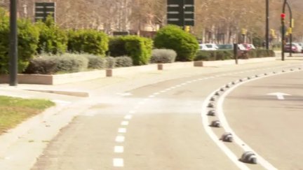 Un nuevo carril bici unirá Parque Goya con el Actur a través de Campus Río Ebro. / Aragón TV
