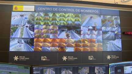 Centro de control de los túneles de Monrepós (Huesca)./ Aragón TV