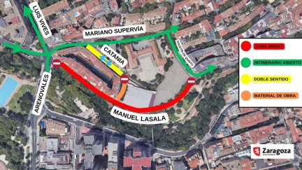 La obras del cauce del Huerva obligarán a cortar la calle Lasala de Zaragoza. / Ayuntamiento de Zaragoza