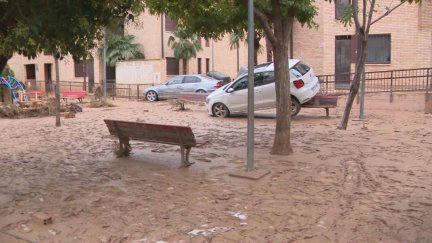 Daños provocados por la tormenta en María de Huerva. / Aragón TV