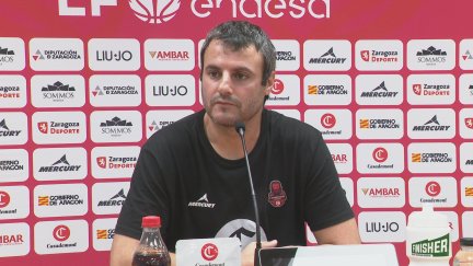 Carlos Cantero en la rueda de prensa. Foto: Aragón Deporte