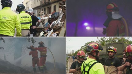Efectivos de la UME actuando en emergencias. / Aragón TV