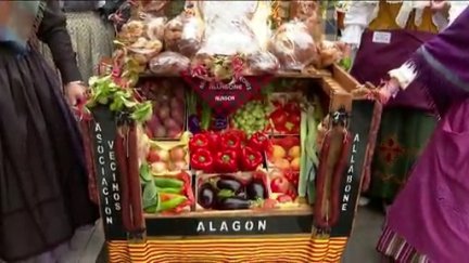 La ofrenda de frutos también dispara sus número de oferentes. / Aragón Tv