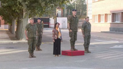 El Rey Felipe VI visita  la Academia de Logística del Ejército de Tierra en Calatayud. / Aragón TV