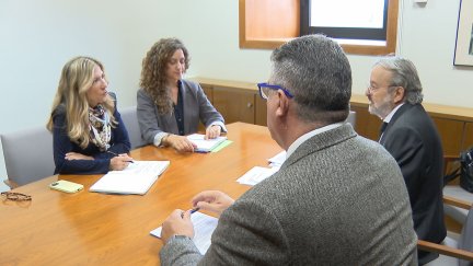 La vicepresidenta del Gobierno de Aragón se ha reunido este viernes con las asociaciones de trabajadores autónomos de la Comunidad. / Aragón TV
