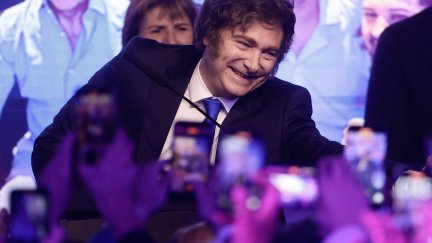 Javier Milei celebra los resultados de las legislativas. / EFE