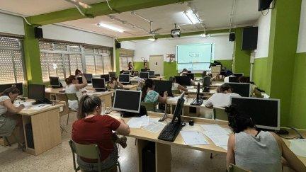 Prueba de oposición, celebrada en el IES Santiago Hernández de Zaragoza./ Gobierno de Aragón