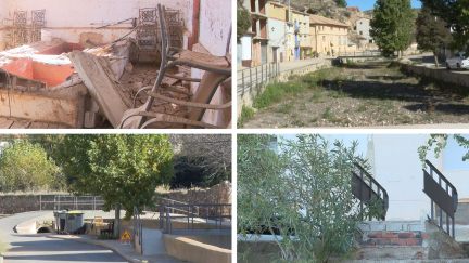 Un año de la dana que afectó a municipios aragoneses como Cimballa, Herrera de los Navarros y Montalbán. / Aragón TV