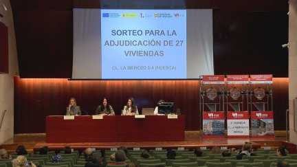 El sorteo se ha celebrado a puerta abierta y se ha retransmitido a través de internet. / Aragón Tv
