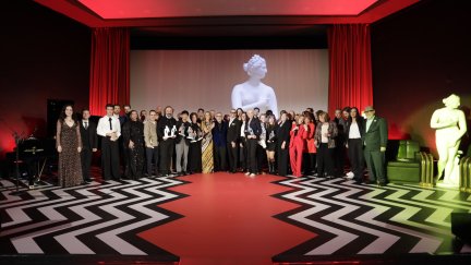 Todos los galardonados del Festival de Cine de Fuentes de Ebro. / Prensa organización