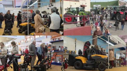 Visitantes en Expo Caspe este domingo. / Aragón TV