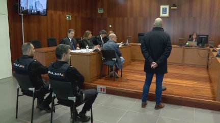 Segunda sesión del juicio por el asesinato de la calle Lastanosa en la Audiencia Provincial de Zaragoza. / Aragón TV