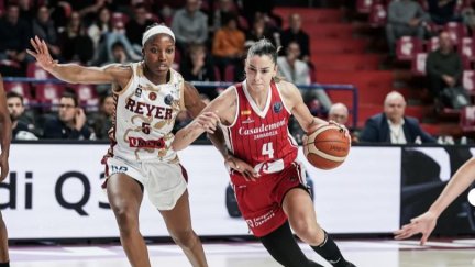 Mariona Ortiz, durante el partido ante Venecia