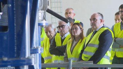 El consejero de Agricultura en la visita a la Comunidad de Regantes Civán, Caspe (Zaragoza). / Aragón TV