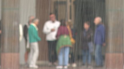 Fuertes tormentas registradas esta madrugada en Aragón. / Aragón TV