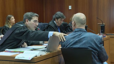 En su turno de última palabra, el detenido no ha querido hablar. / Aragón TV
