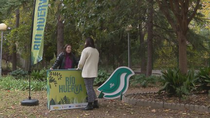 Los paseos por el Huerva darán a conocer las obras de regeneración del entorno del río a su paso por Zaragoza. / Aragón TV