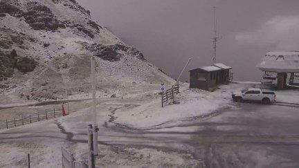 Imagen de nieve en el Pirineo. / Aragón TV