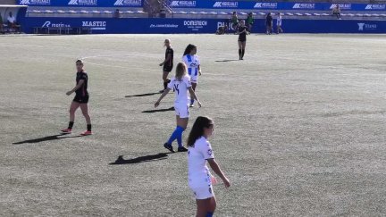 Un momento del partido en Coslada
