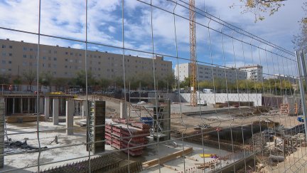 Viviendas públicas de alquiler asequible que se están construyendo en Valdespartera (Zaragoza). / AragónTV