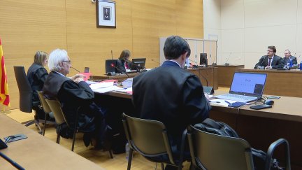 Imágenes del juicio celebrado celebrado el pasado mes de abril en la Ciudad de la Justicia, en la Expo. / Aragón TV