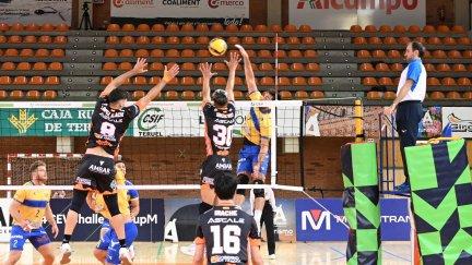 Un momento del partido de Challenge Cup ante el Maccabi de Tel Aviv