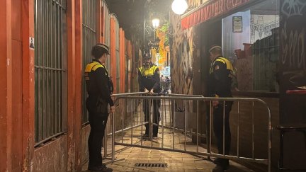 Edificio en la calle Estébanes 12-14, declarado en ruina al desprenderse la parte trasera. / Ayuntamiento de Zaragoza