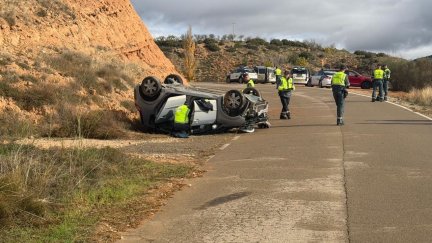 El siniestro se ha producido en el kilómetro 2 de la TE-62. / Guardia Civil