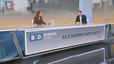 Alejandro Nolasco en el plató del programa Buenos Días. / Aragón TV