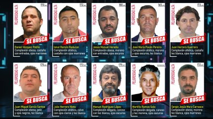 Los rostros de las 10 personas más buscadas de España. / Policía Nacional