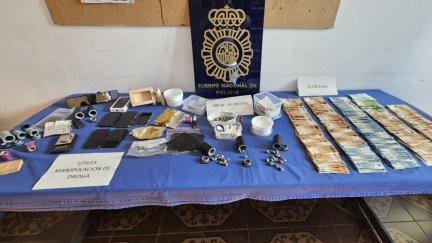 Material intervenido por la policía. / Policía Nacional