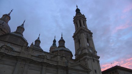 Atardecer en Zaragoza. / Aragón TV