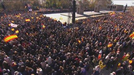 Templo de Debod de Madrid este domingo por la mañana / Partido Popular