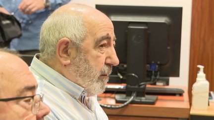 Lucio Cucalón ante la Audiencia Provincial de Zaragoza. / Aragón TV