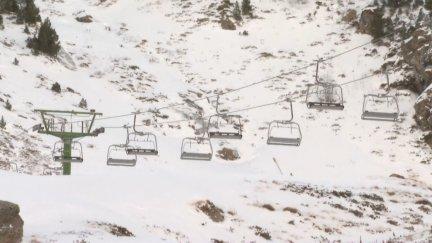 Nevadas significativas en el sector occidental del Pirineo a partir de los 1.300 metros. / Aragón TV