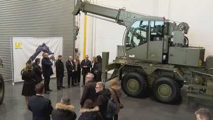 La empresa Up Lifting forma parte del 'hub' de defensa de Aragón. / Aragón TV