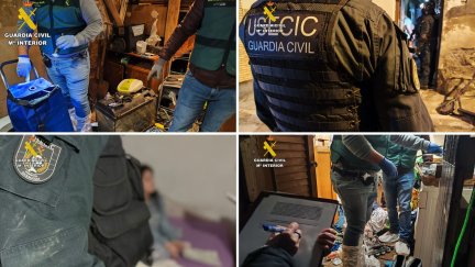 Los detenidos son dos hombres y una mujer. / Guardia Civil