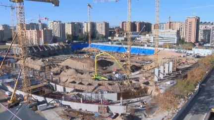 Las obras de la Nueva Romareda avanzan./ Aragón TV