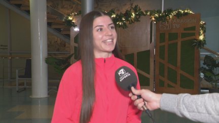 Mireya Arnedillo durante la entrevista.
