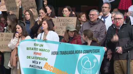 Los médicos aragoneses también se han sumado a la huelga. / Aragón TV