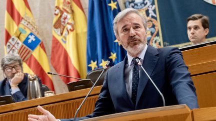 El presidente de Aragón ha comparecido este jueves en las Cortes de Aragón. / Gobierno de Aragón-Fabián Simón