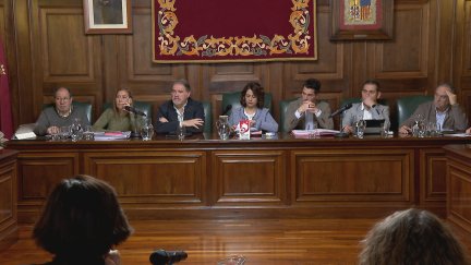 Pleno del Ayuntamiento de Teruel en el que han aprobado los presupuestos. / Aragón TV