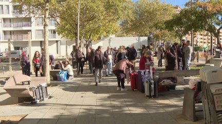 Imagen del día del desalojo. / Aragón TV