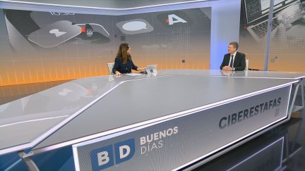Luis Rubí, abogado y socio de la empresa Ardiciber este viernes en el plató del programa Buenos Días. / Aragón TV