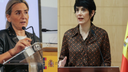 Milagros Tolón, nueva ministra de Educación, y Elma Saiz que asume la portavocía del Ejecutivo./ X Delegación Castilla La Mancha/ Europa PressEuropa Press