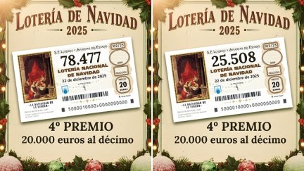 Los dos cuartos premios del Sorteo Extraordinario de Lotería de Navidad. / A. N.