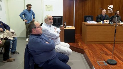 Los dos acusados durante el juicio. / Aragón TV