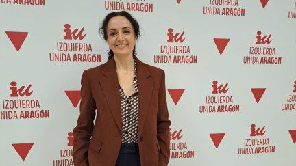La candidata de Izquierda Unida - Movimiento Sumar, Marta Abengochea, este sábado./ IU